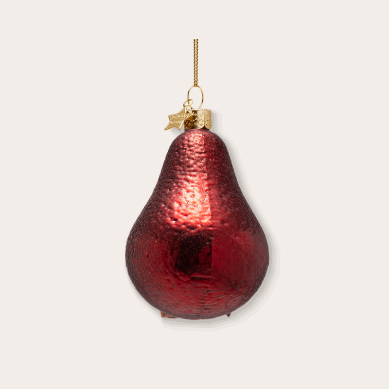 Ornament - Stoofpeer met kaneel - achterkant