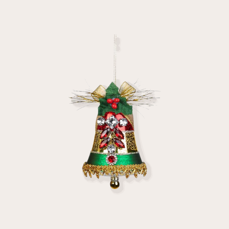 Ornament - Kerstklok - Groen