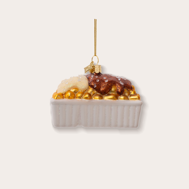 Ornament - Patatje oorlog - Geel - achterkant