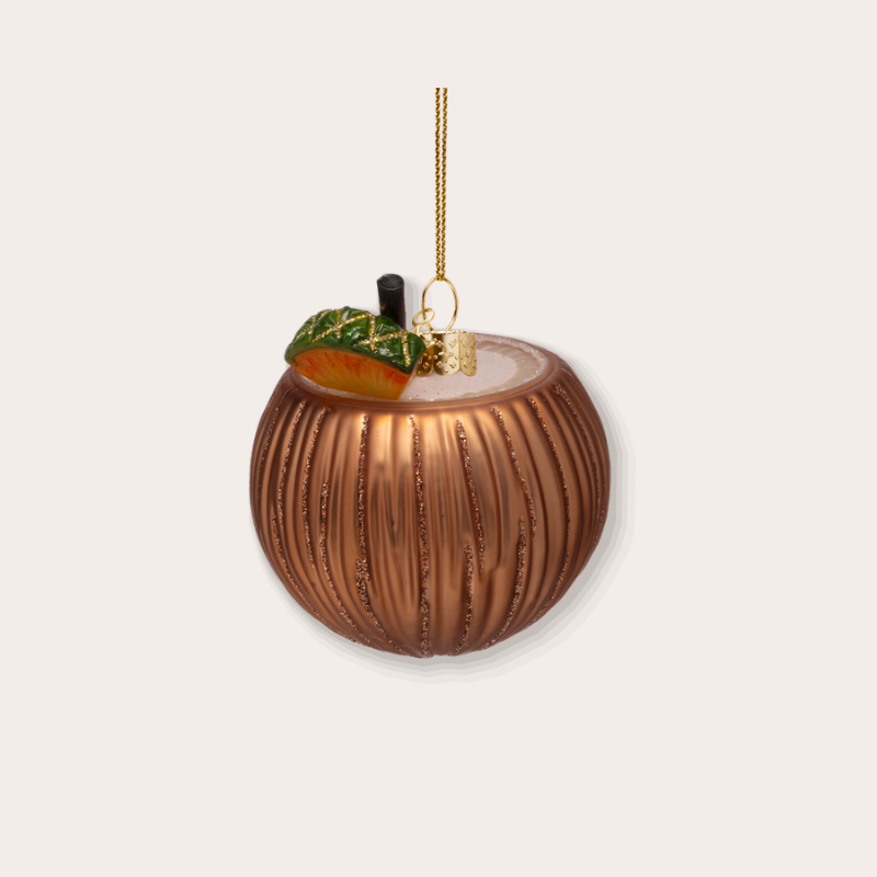 Ornament - PiΓ±a colada kokosnoot - zijaanzicht