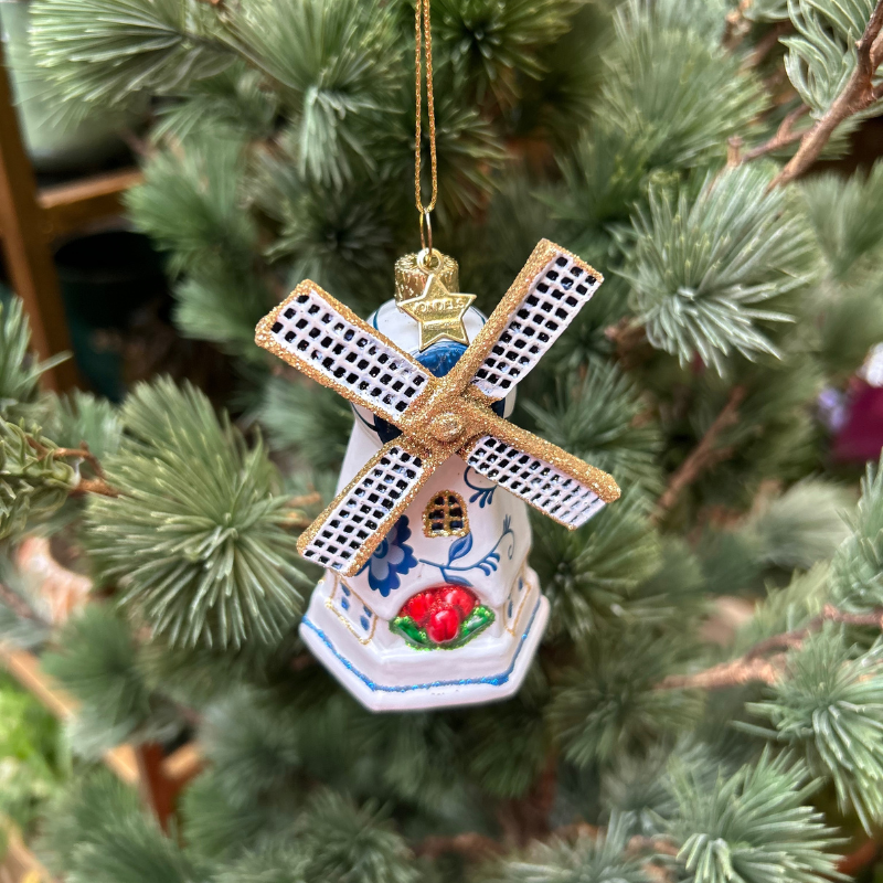 Ornament β Molen - Delftsblauw