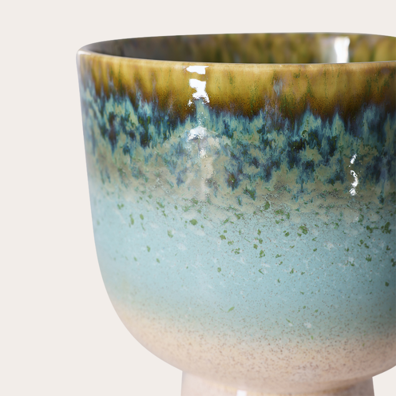 HKliving Retro flower pot lagoon
