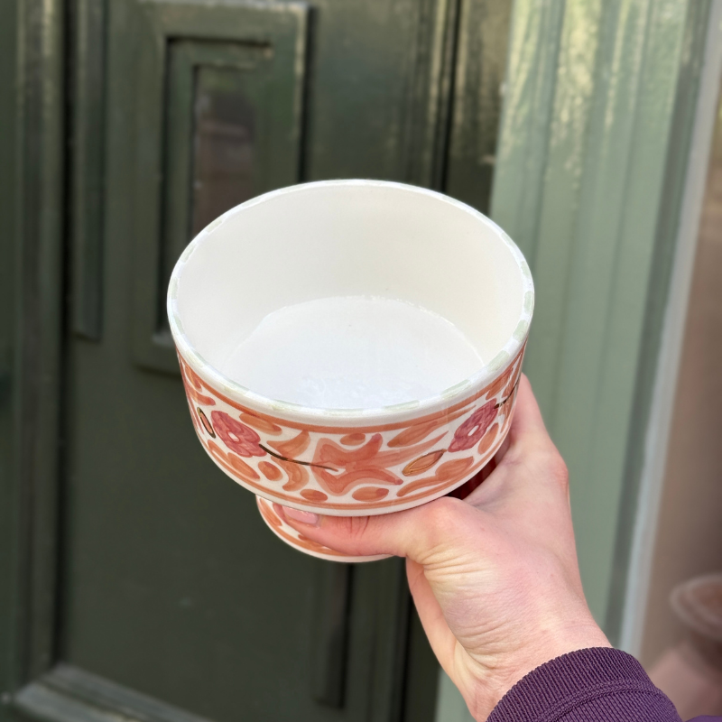 Chabi Chic – schaal op voet klein - peach