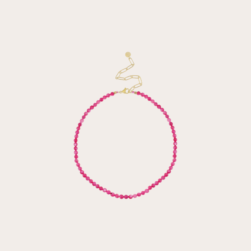 Schelpkettinkje fel roze