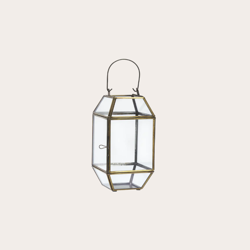 Lantaarn glas - Goud - Boog