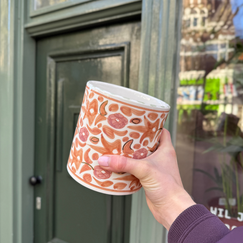 Chabi Chic - voorraadpot M - peach