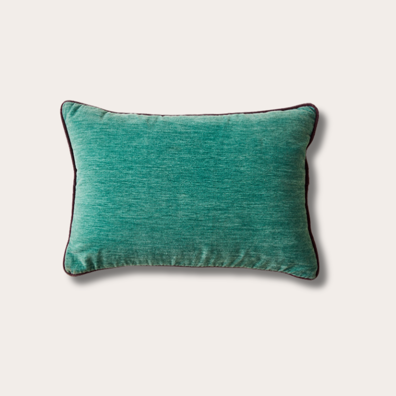HKliving - Velvet cushion - Deep sea