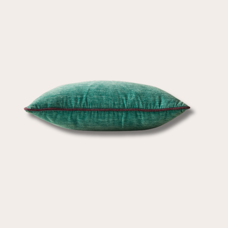 HKliving - Velvet cushion - Deep sea