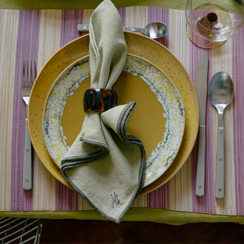 HKliving - Bamboo Placemat - Roseate
