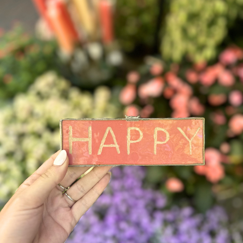 Zelliges tegel - Happy - roze M