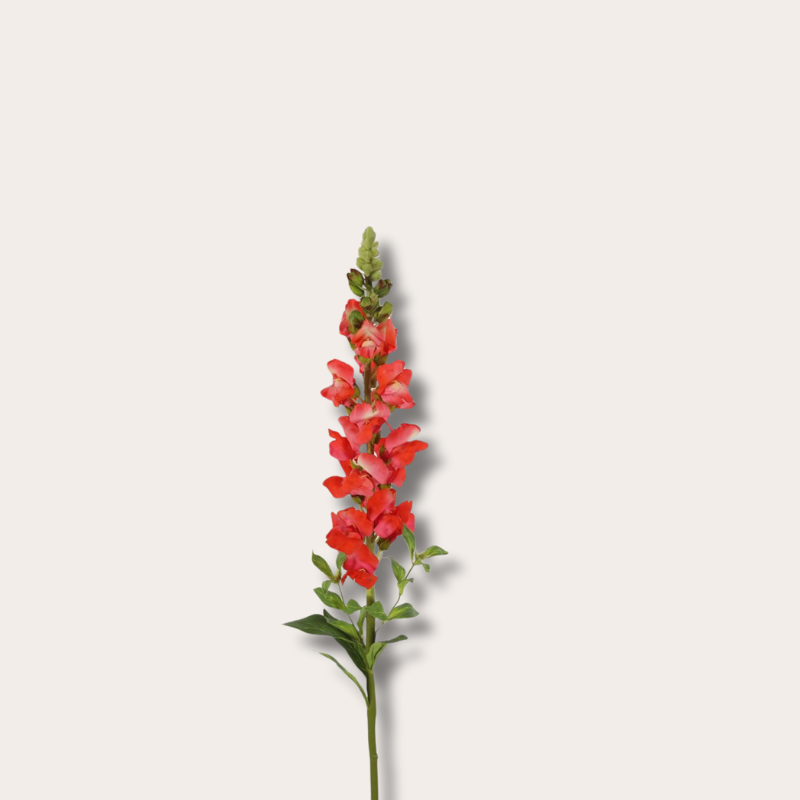 Zijden bloem - Snapdragon - Koraalrood