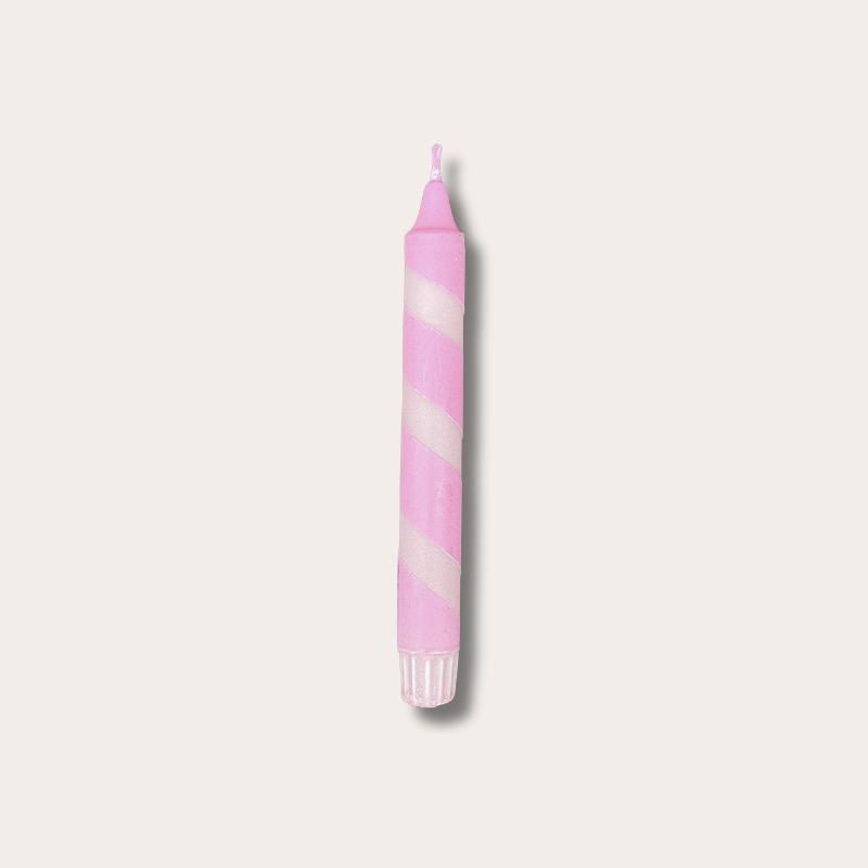 Kaars - Essence - Roze spiraal