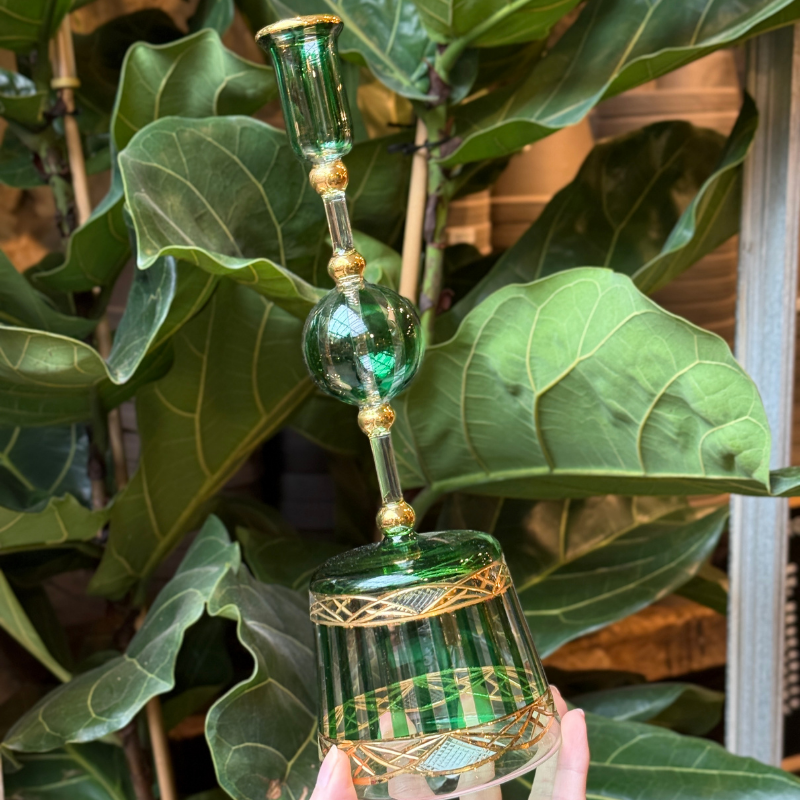 Kandelaar GV - Bubbel/streep - Groen