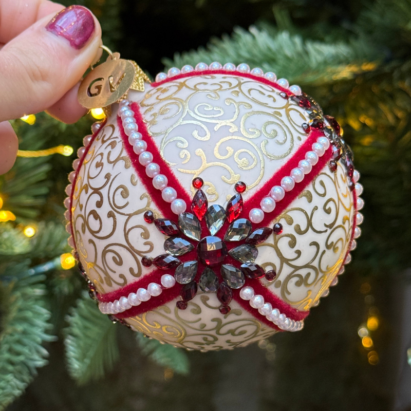 GV - Kerstbal - Aria - Crème