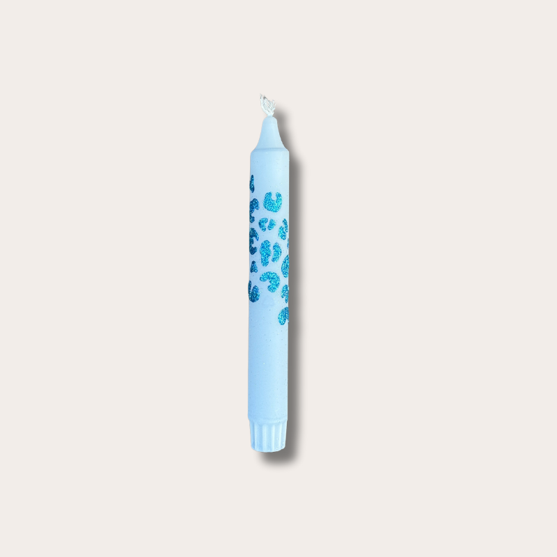 Kaars - Essence - panter - blauw