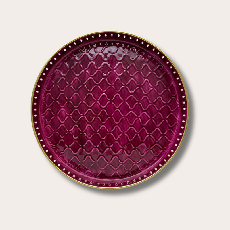 Dienblad Riviera - Burgundy - M