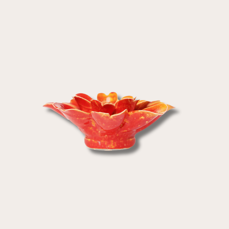 Keramieken bloem - Daisy - Oranje