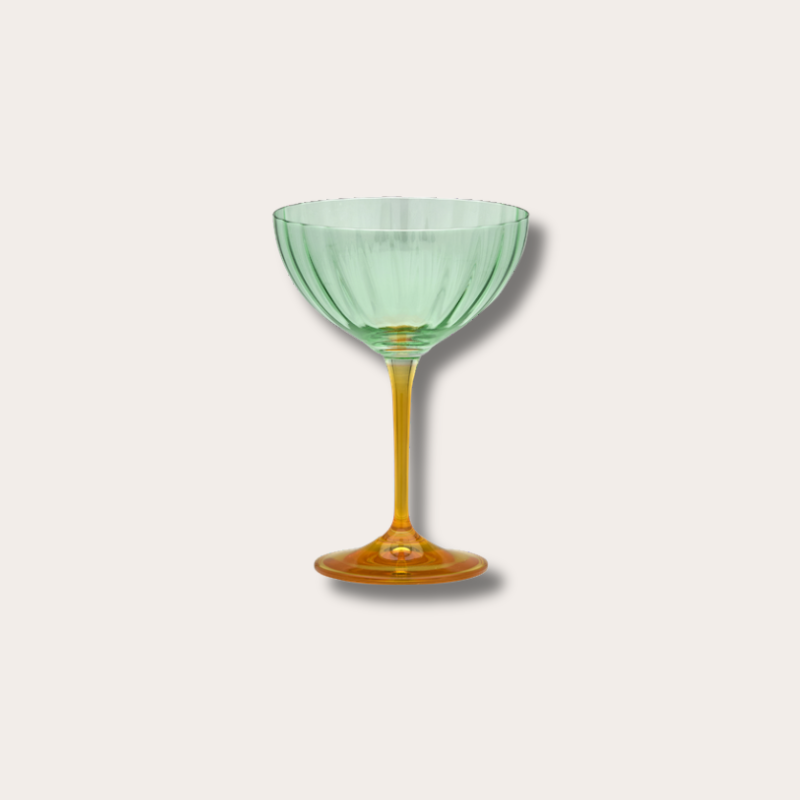 Anna+Nina - Champagne Glass - Jazzy Arancia Optic