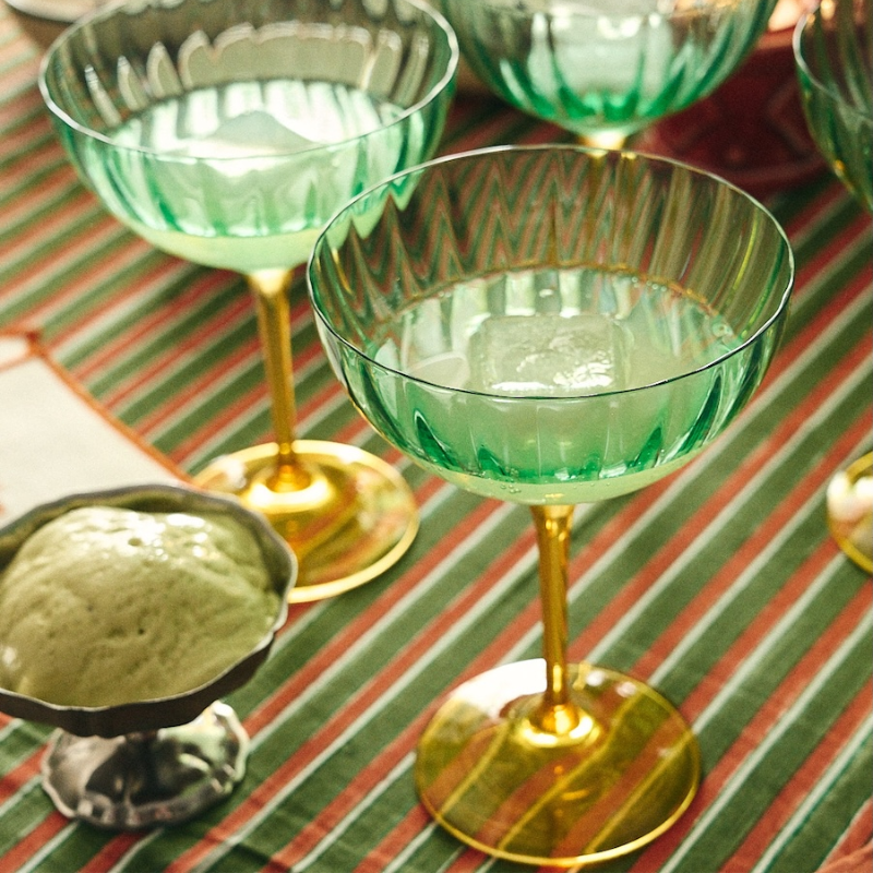 Anna+Nina - Champagne Glass - Jazzy Arancia Optic