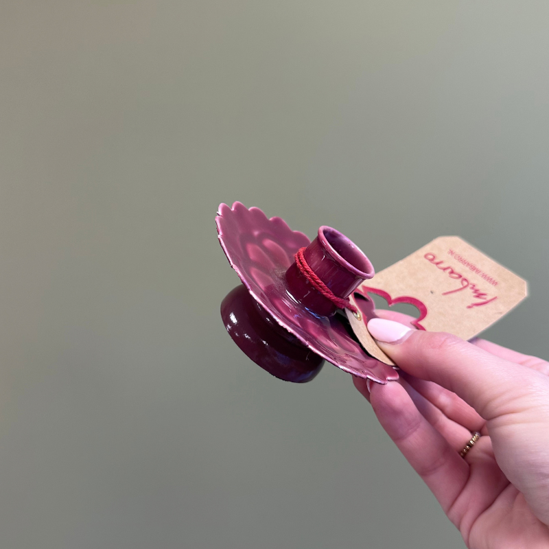 Kandelaar - Jaya - Burgundy