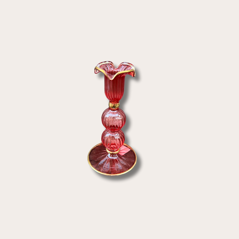 Kandelaar GV - Bubbels - roestbruin