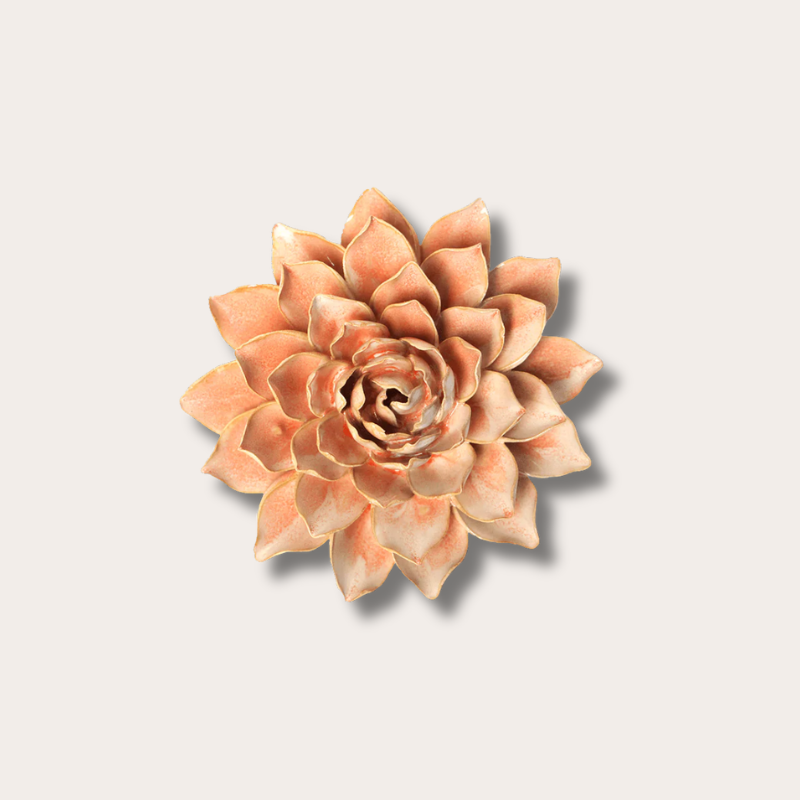 Keramieken bloem - Azalea - Perzikroze