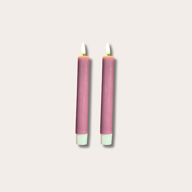 Dinerkaarsen led - magenta