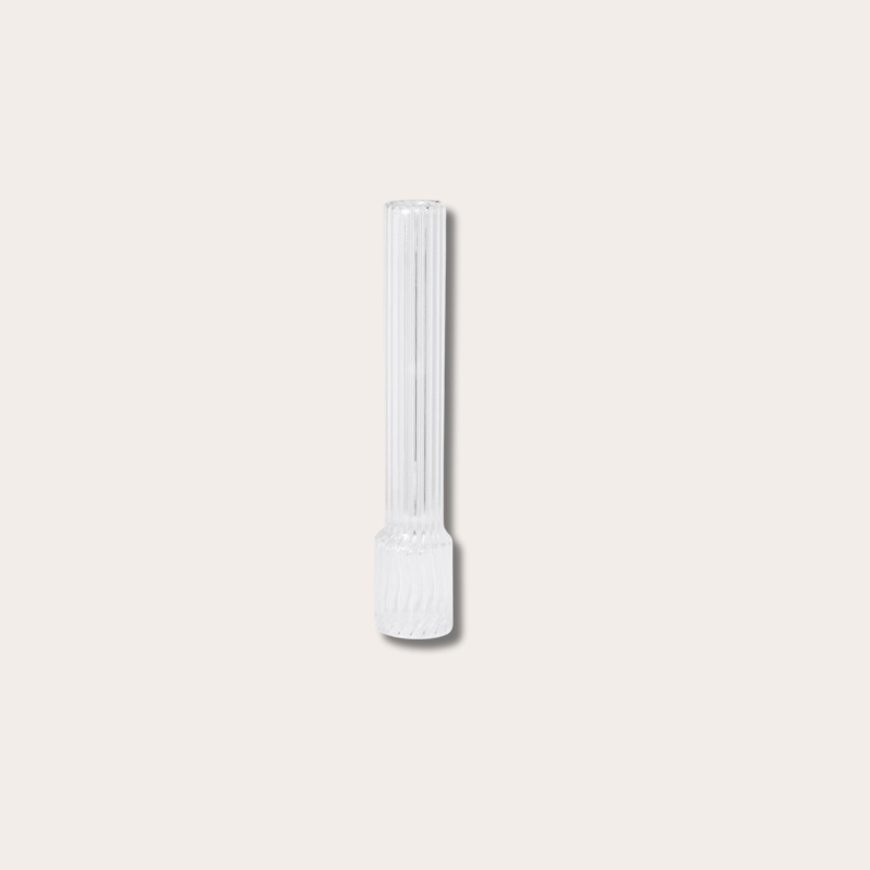 Glazen kapje - Straight - ribbel Medium
