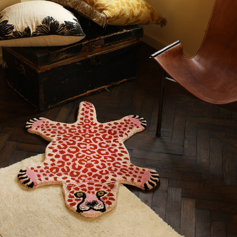 Doing Goods - Pinky Leopard - Vloerkleed - S