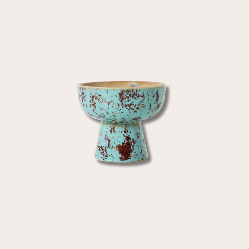 HKliving - Tapas bowl on base - Patina - S