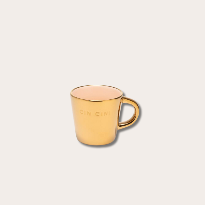 Espresso cup - Cin cin - Gold ecru