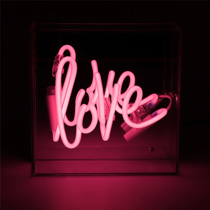 Neon box Love - roze