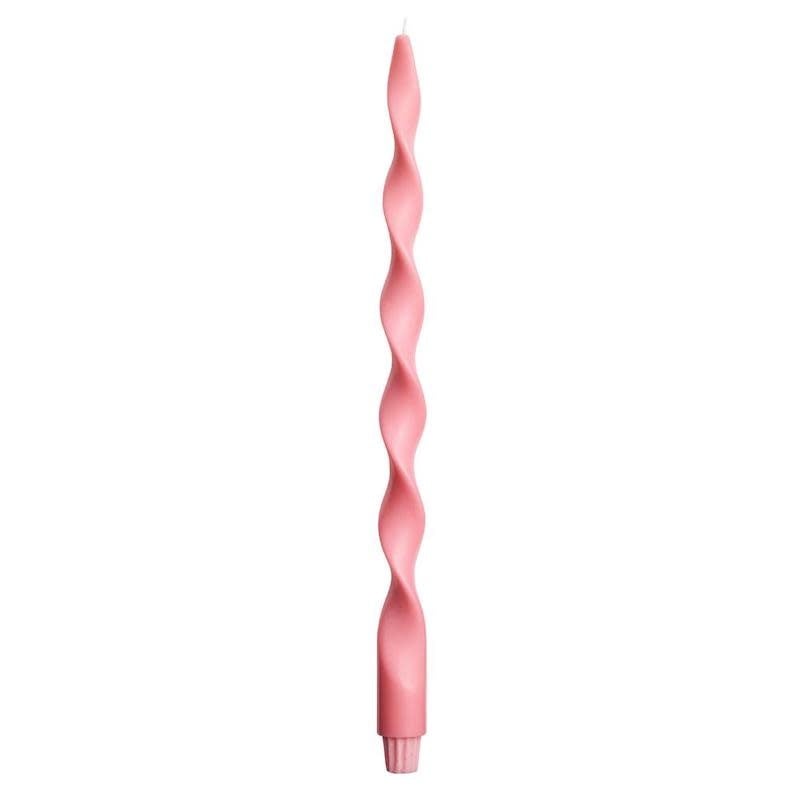 Spiraal kaars - large - roze