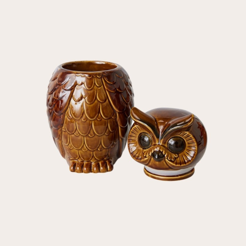 HKliving ceramic owl jar