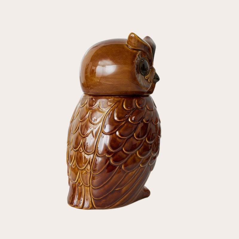 HKliving ceramic owl jar