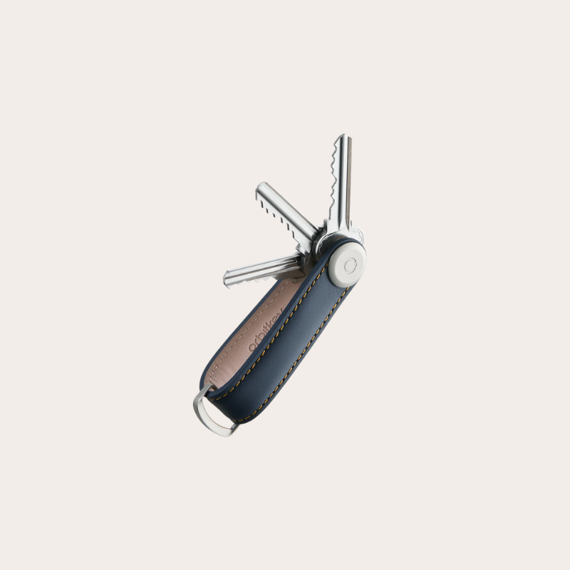 Sleutelhanger - Navy/ Tan