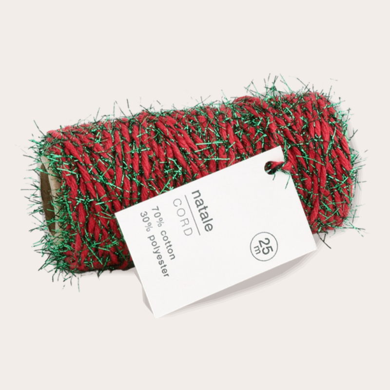 Koord - Natale - groen/rood