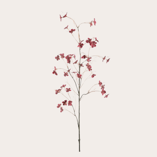 Zijden bloem - Floral Stem - Bordeaux