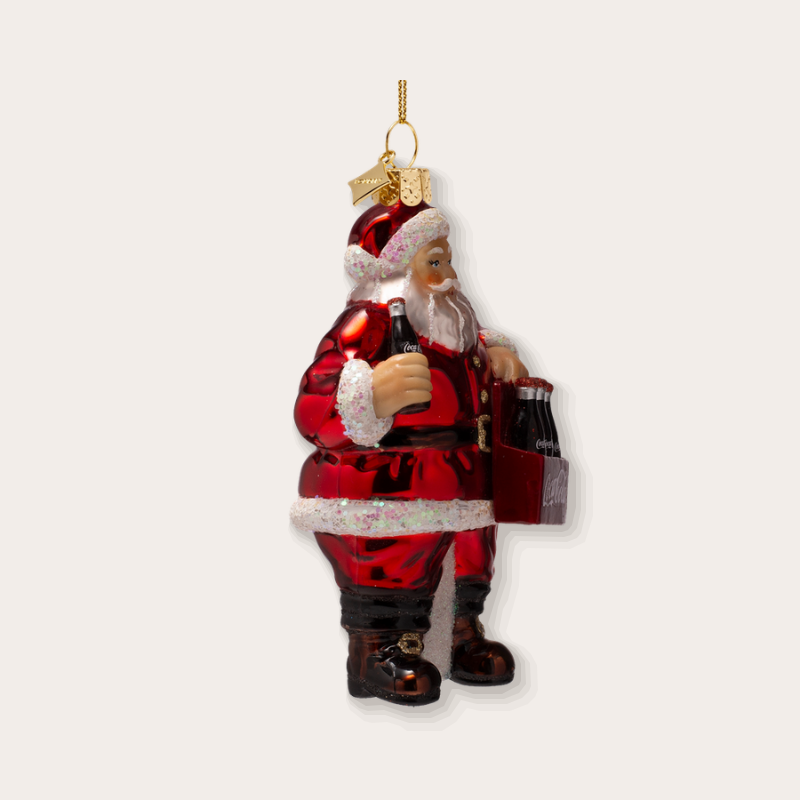 Ornament - Coca-Cola kerstman - zijaanzicht