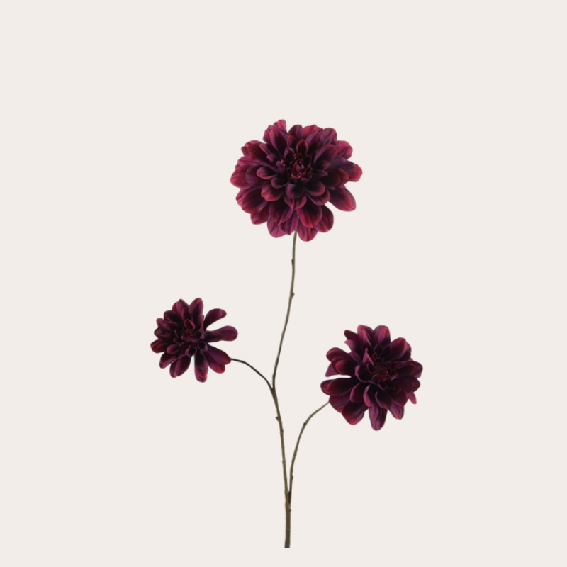 Zijden bloem - Dahlia - Bordeaux