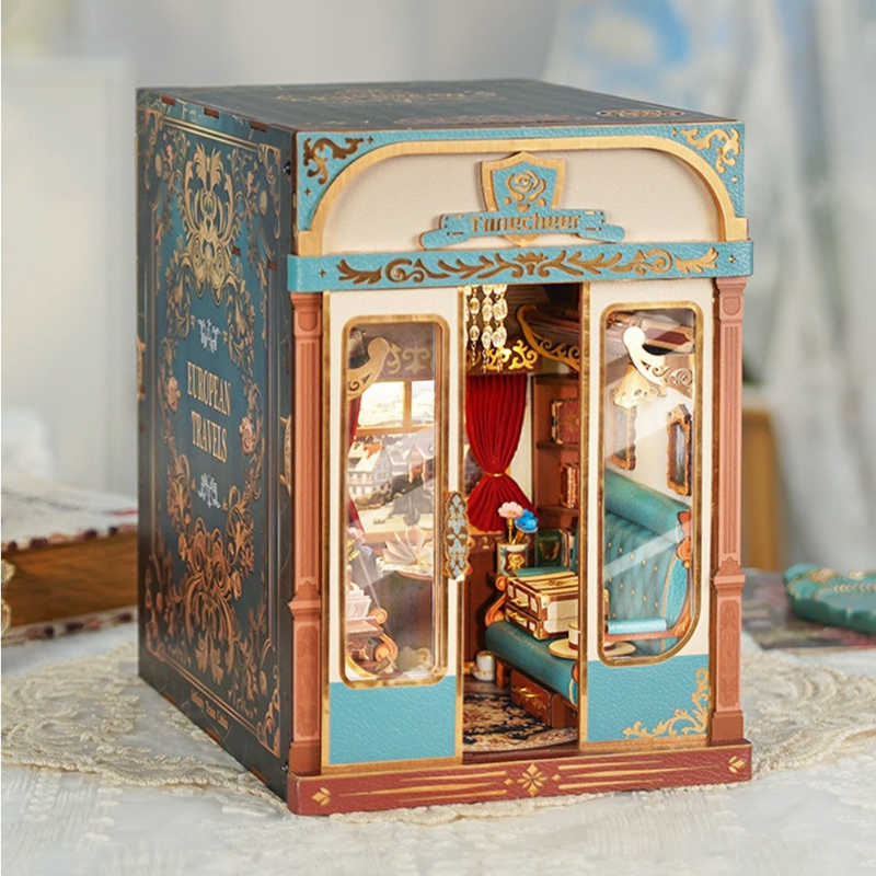 DIY boekensteun - Europese treinreis sfeerfoto