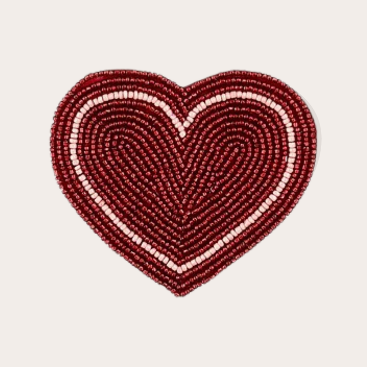 Onderzetter - Hart - Rood
