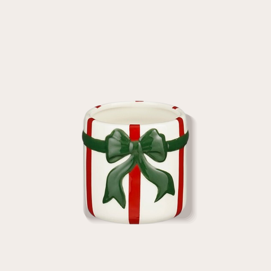 Pot - Strik - Wit/rood - S