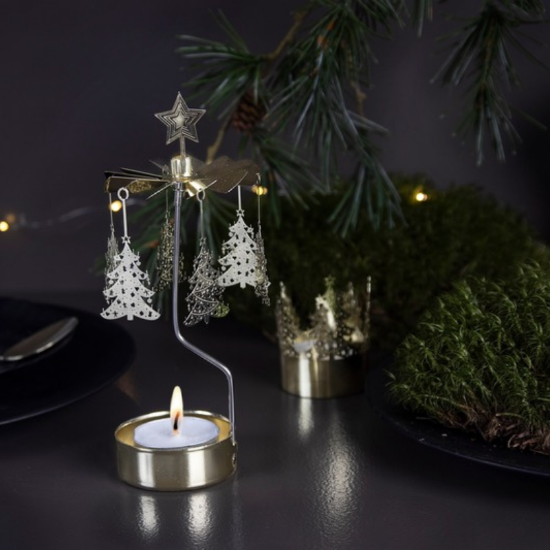 Anglaspel - Kerstboom - Goud sfeerfoto