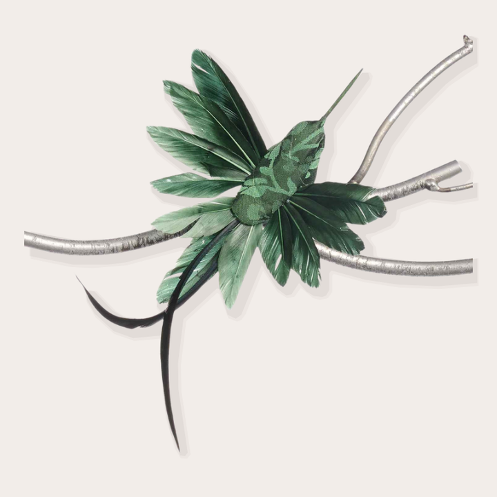 Ornament - Kolibrie op clip - Groen