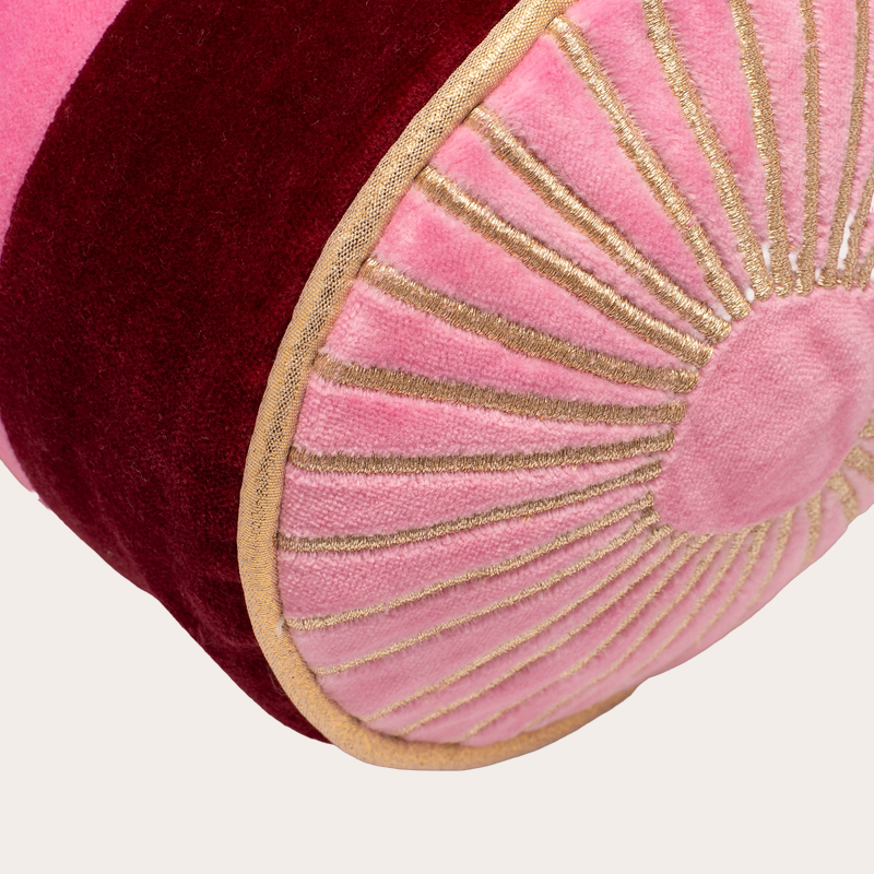 Kussen - Rond gestreept - detail
