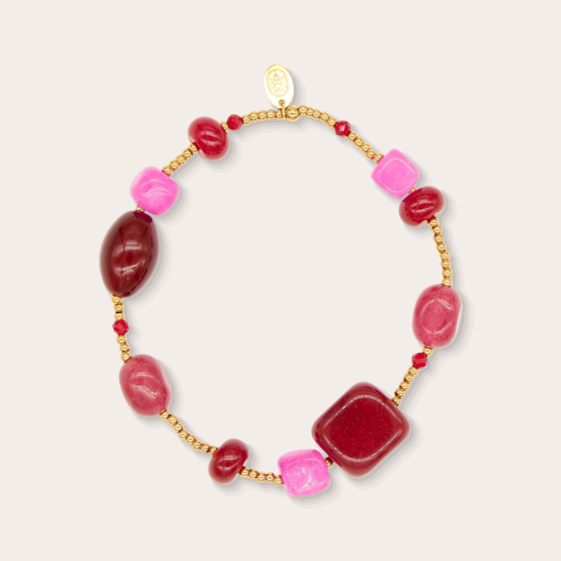Armband - Burgundy Bloom