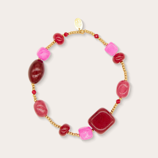 Armband - Burgundy Bloom