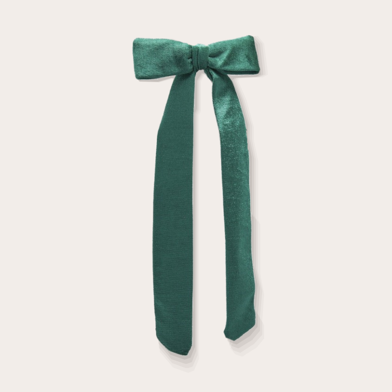 Kerststrik - Velvet - Groen