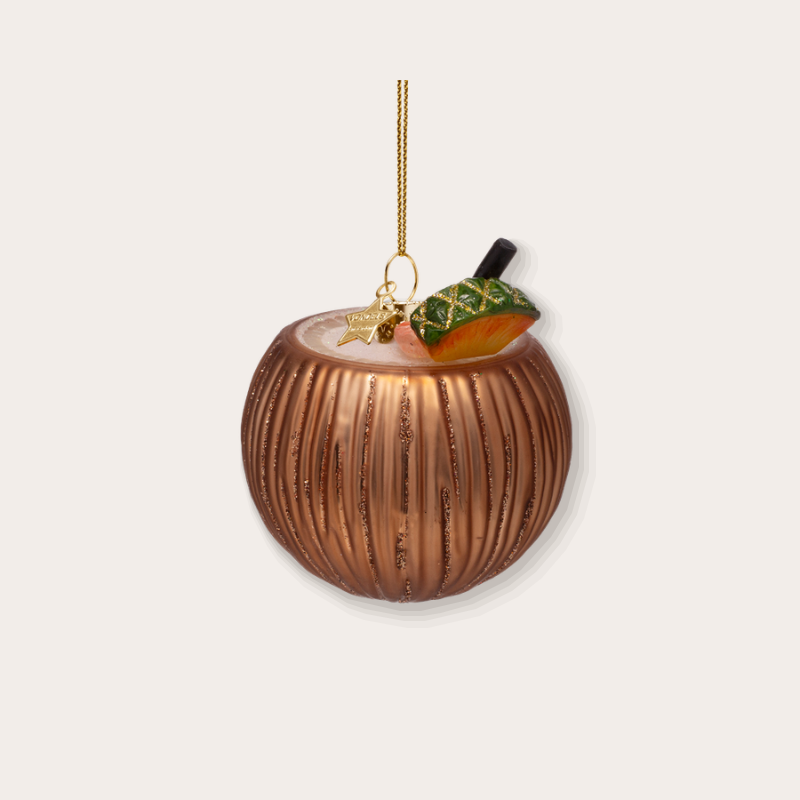 Ornament - Piña colada kokosnoot - zijkant